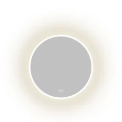 Atlantic badkamerspiegel Jeron met verlichting rond ø 60 cm chroom