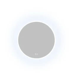 Atlantic badkamerspiegel Jeron met verlichting rond ø 60 cm chroom