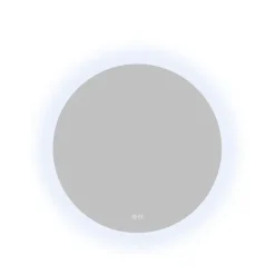 Atlantic badkamerspiegel Lexie met verlichting rond ø 70 cm chroom