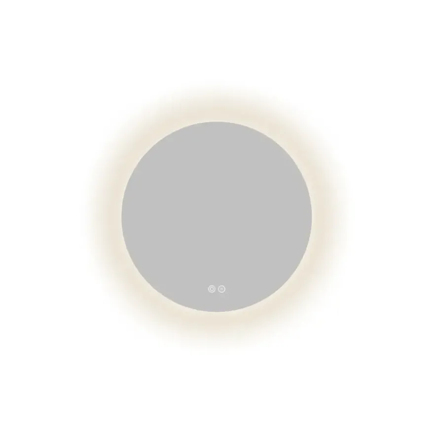 Atlantic badkamerspiegel Lexie met verlichting rond ø 50 cm chroom
