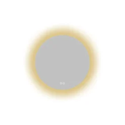 Atlantic badkamerspiegel Lexie met verlichting rond ø 50 cm chroom