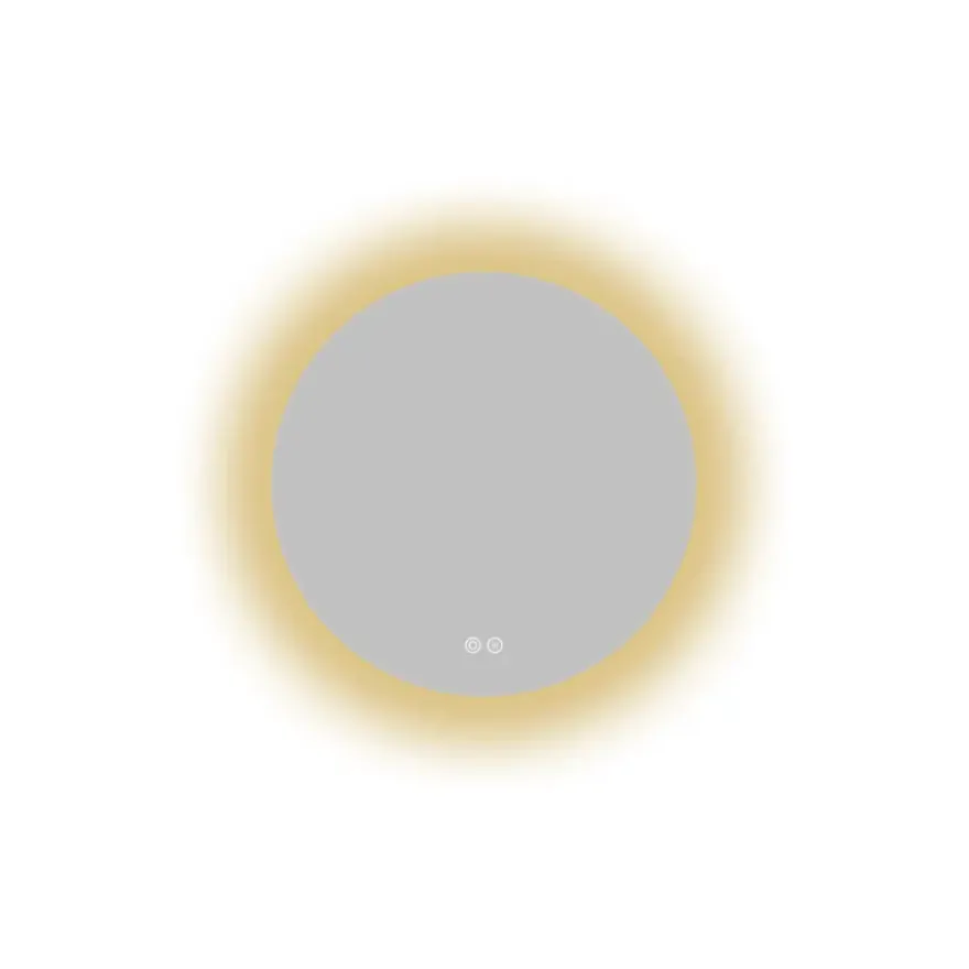 Atlantic badkamerspiegel Lexie met verlichting rond ø 50 cm chroom