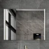 Atlantic badkamerspiegel Taylan met verlichting rechthoek 60 x 80 cm chroom
