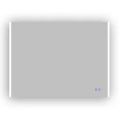 Atlantic badkamerspiegel Taylan met verlichting rechthoek 60 x 80 cm chroom