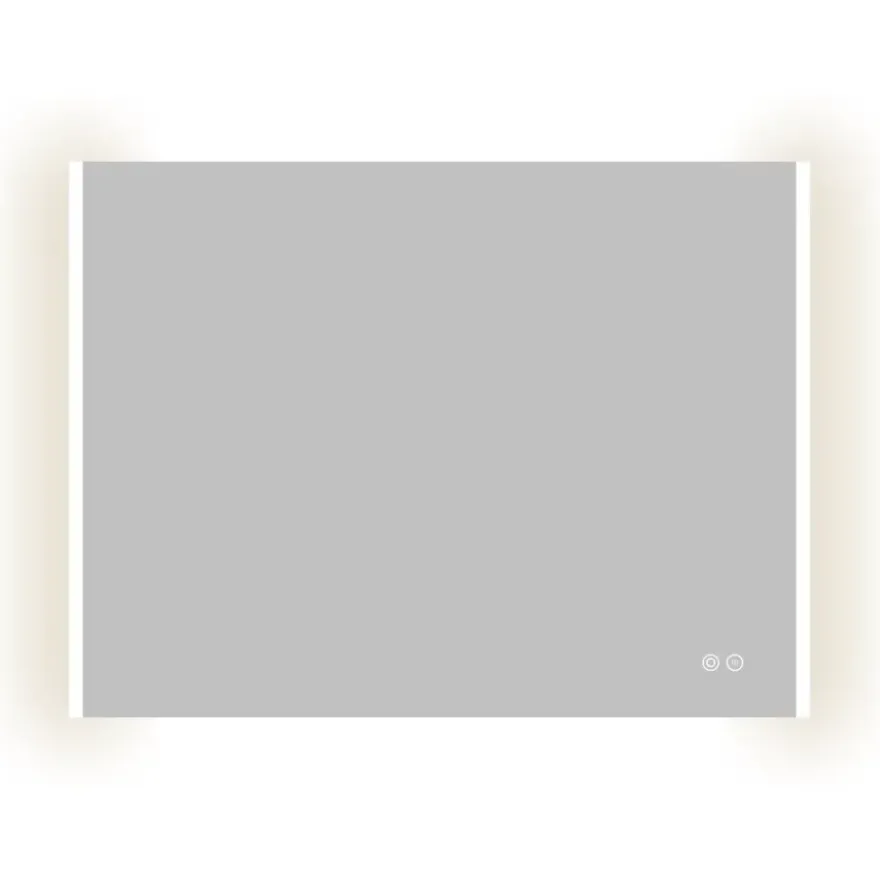 Atlantic badkamerspiegel Taylan met verlichting rechthoek 60 x 80 cm chroom