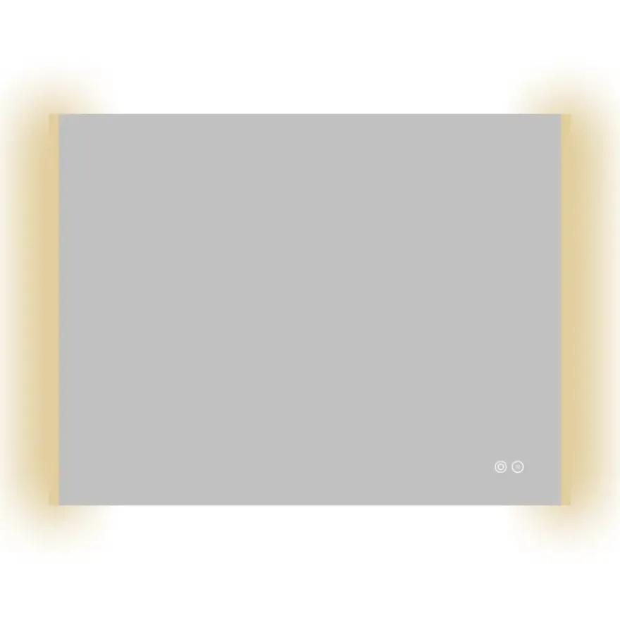 Atlantic badkamerspiegel Taylan met verlichting rechthoek 60 x 80 cm chroom