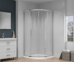 Atlantic douchecabine Cedar zilver glas 90 x 90 x 195 cm