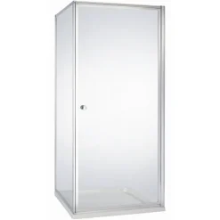 Atlantic douchecabine Roan met draaideur zilver hoek 90 x 90 cm
