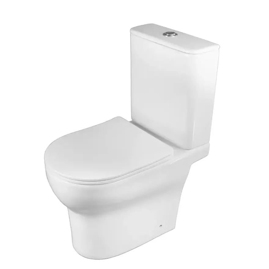 Atlantic duoblok toilet Nash wit D-vorm
