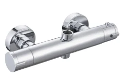 Atlantic regendoucheset Asher met handdouche 3 standen en thermostaatkraan chroom - hartafstand kraan 15 cm