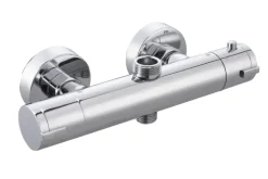 Atlantic regendoucheset Asher met handdouche 3 standen en thermostaatkraan chroom - hartafstand kraan 12 cm