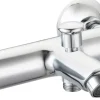 Atlantic thermostatische badkraan met omstelling chroom Oscar chroom 15 cm