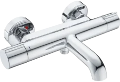 Atlantic thermostatische badkraan Colin chroom 15 cm