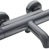 Atlantic thermostatische badkraan Colin gun metal 15 cm