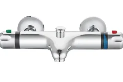 Atlantic thermostatische badkraan Diane met omstelling chroom 15cm