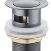 Atlantic wastafelafvoerplug Click pop-up Gun Metal