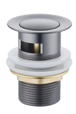 Atlantic wastafelafvoerplug Click pop-up Gun Metal