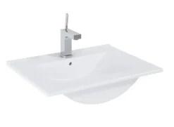 Atlantic wastafel Kyra wit keramiek 60 cm