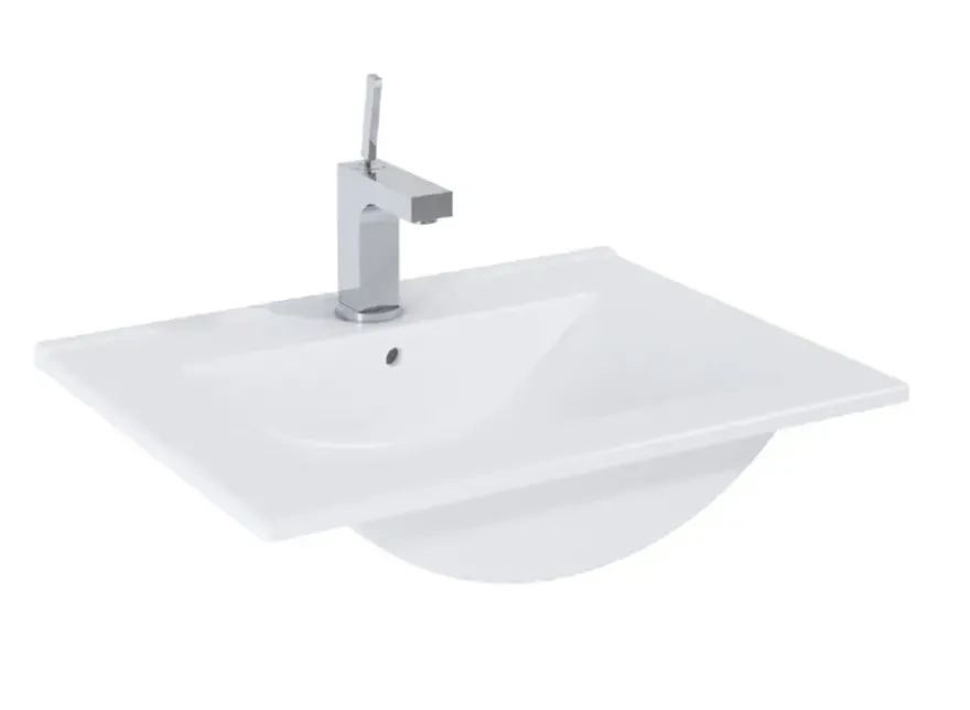 Atlantic wastafel Kyra wit keramiek 60 cm