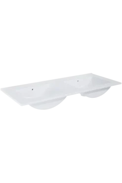 Atlantic wastafel Kyra wit keramiek 120 cm