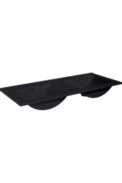 Atlantic wastafel Kyra zwart keramiek 120 cm