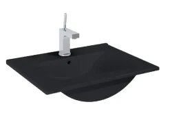 Atlantic wastafel Kyra zwart keramiek 60 cm