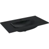 Atlantic wastafel Skappa zwart keramiek 80 cm
