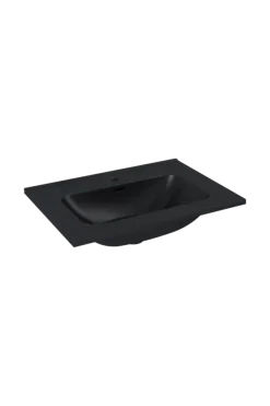 Atlantic wastafel Skappa zwart keramiek 60 cm