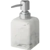 Atlantic zeepdispenser marmerlook Wit