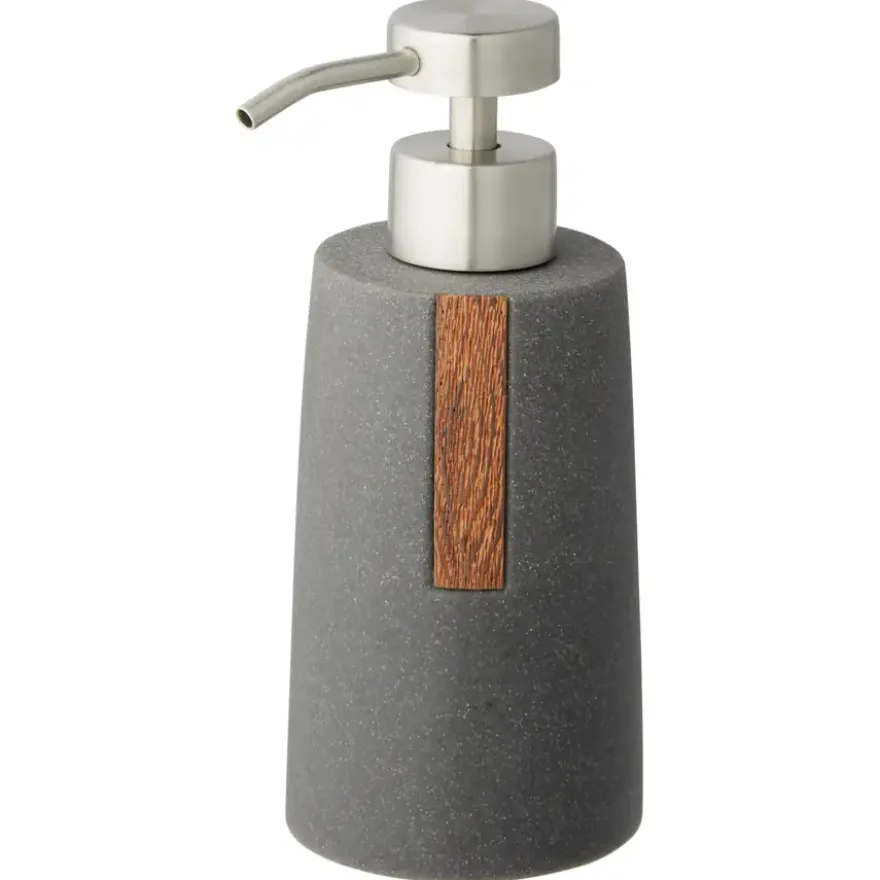 Atlantic zeepdispenser natuursteenlook Antraciet