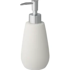 Atlantic zeepdispenser natuursteenlook met ribbels Wit