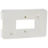 Attema montageplaat dubbel leidinggootsysteem K25 wit