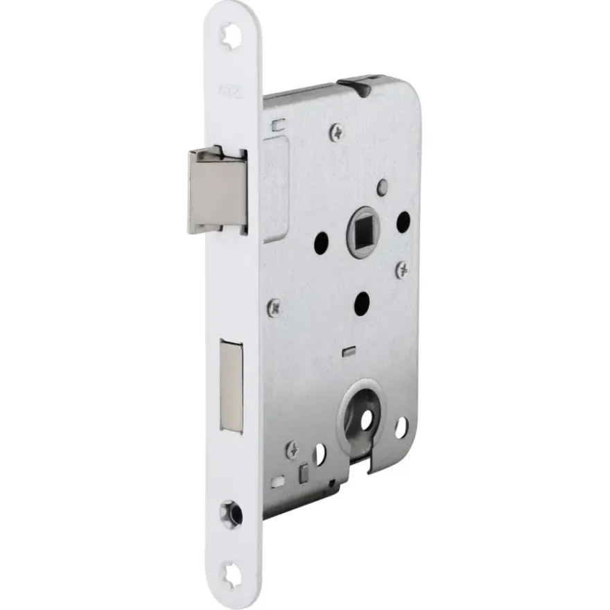 ATZ Insteekslot cilinderslot met witte voorplaat Doorn 50mm PC 55mm