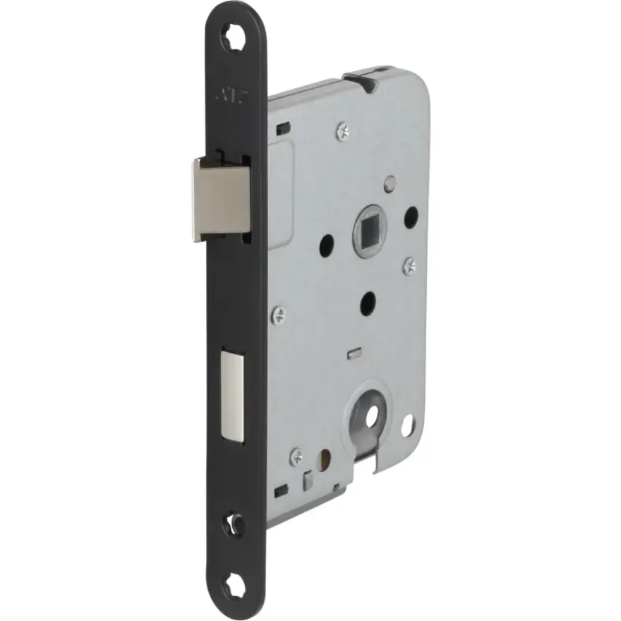 ATZ Insteekslot cilinderslot met zwarte voorplaat Doorn 50mm PC 55mm