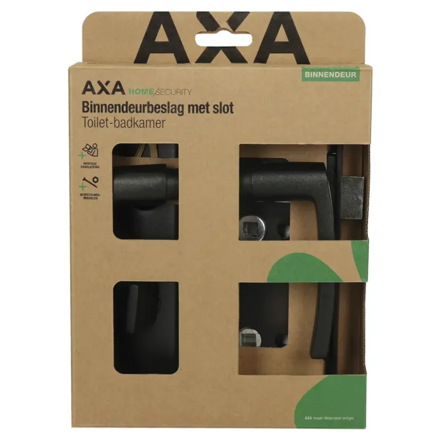AXA binnendeurbeslag edge blokkruk toilet 63-8 met slot