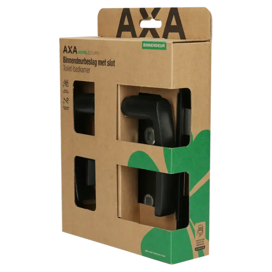 AXA binnendeurbeslag edge blokkruk toilet 63-8 met slot