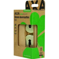 AXA binnendeur rozet klik rond blind met sleutelgat goud