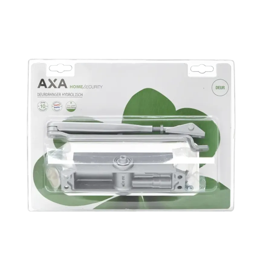 AXA deurdranger met schaararm tot 80kg zilver