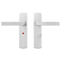 AXA deurkrukset Curve Blok aluminium blindschild zilver wc-/badkamersluiting 63/8