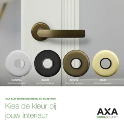 AXA deurkrukset Curve Blok brons rozet