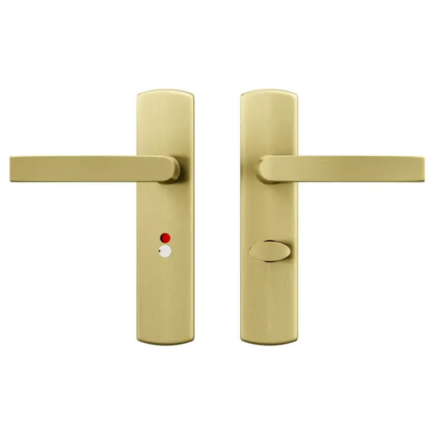 AXA deurkrukset Curve Blok goud blindschild zilver wc-/badkamersluiting 63/8