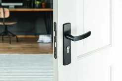AXA deurkrukset Curve Blok zwart blindschild sleutelgat PC55
