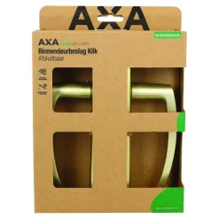 AXA deurkrukset Curve klik blindschild met sleutelgat goud
