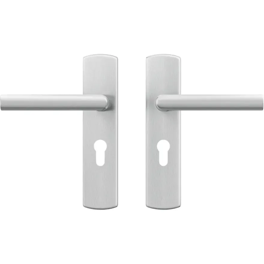 AXA deurkrukset Curve Milan aluminium blindschild sleutelgat PC55