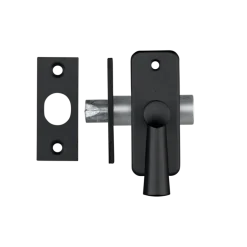 AXA inboorgrendel doornmaat 25mm zwart incl sluitplaat