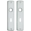 AXA langschild binnendeur aluminium kruk/sleutel 55 mm