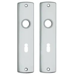 AXA langschild binnendeur aluminium kruk/sleutel 55 mm