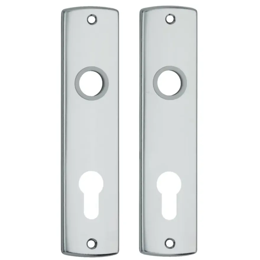AXA langschild binnendeur aluminium kruk/cilinder 72 mm