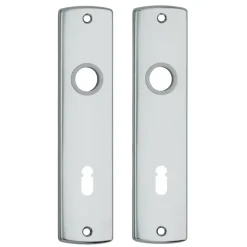 AXA langschild binnendeur aluminium kruk/sleutel 72 mm