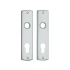 AXA langschild binnendeur aluminium kruk/cilinder 72 mm